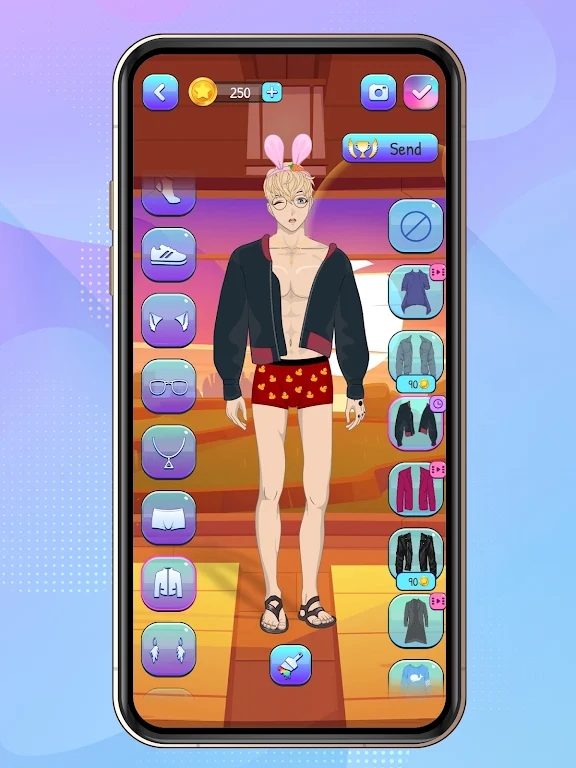 動漫男孩裝扮游戲版（Anime Boys Dress Up Game）截圖1