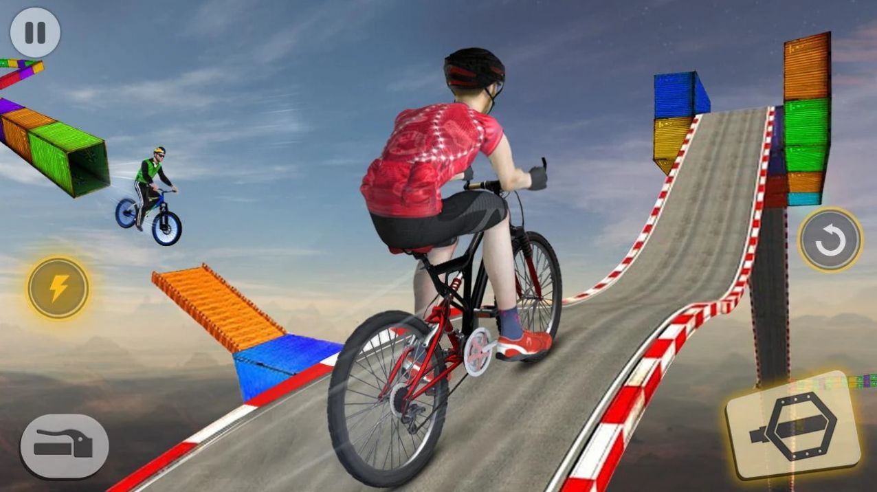 瘋狂自行車特技賽3D游戲安卓版截圖1