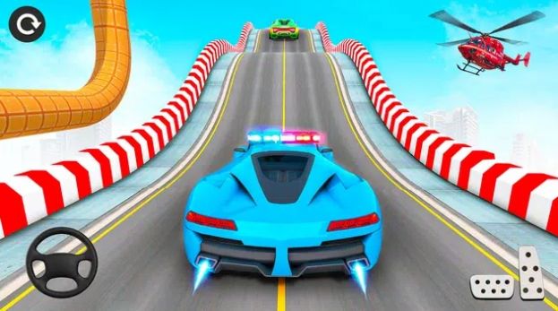 瘋狂警車特技駕駛3D游戲安卓版截圖3