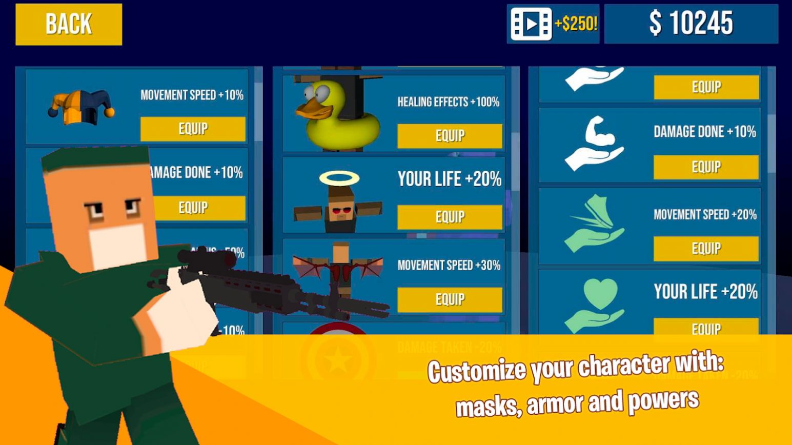 像素射擊方塊槍戰(zhàn)游戲中文版（Battle Royale）截圖3