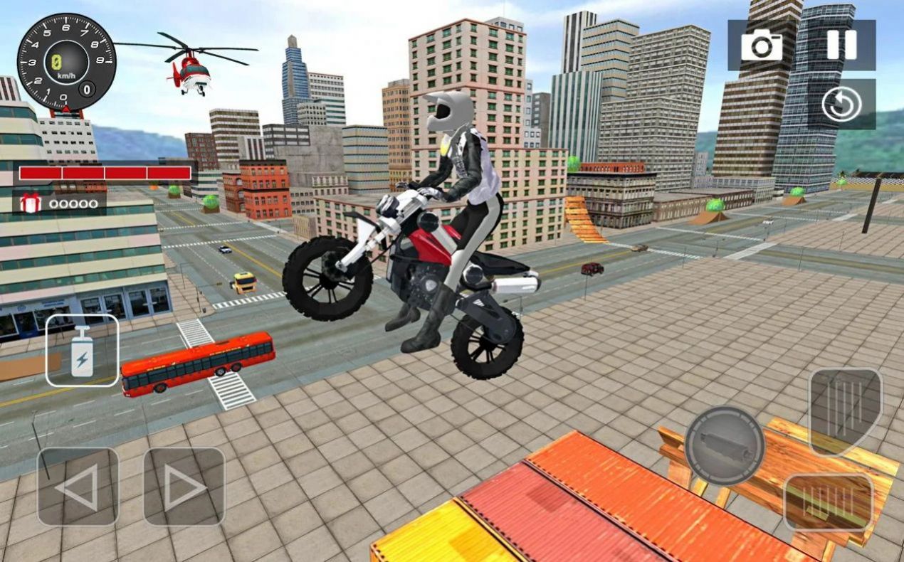 极速摩托狂野飞车3D游戏中文版（Sports bike simulator Drift 3D）截图3: