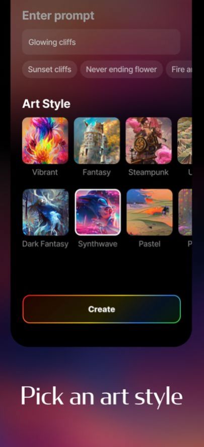 dream by wombo夢(mèng)境生成器軟件app下載最新版截圖7