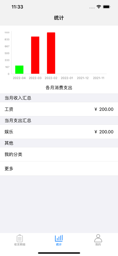 月度計劃記賬APP版截圖2
