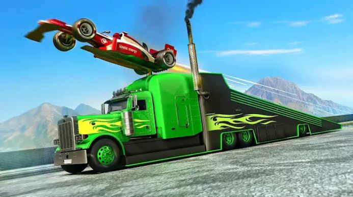 方程式賽車特技賽游戲中文版（Formula Car Stunt Racing Games）截圖2