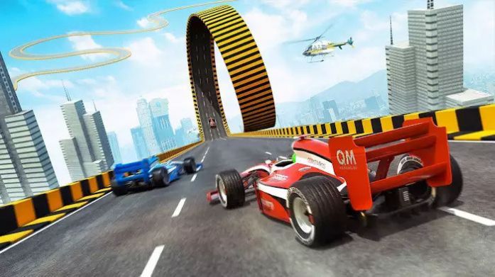 方程式賽車特技賽游戲中文版（Formula Car Stunt Racing Games）截圖4