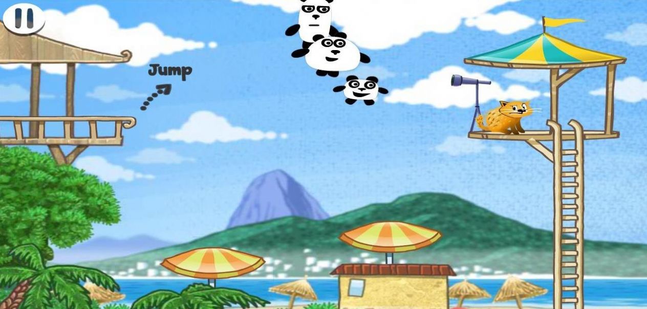 仨熊貓的巴西桑巴冒險(xiǎn)游戲最新版（3 Pandas Brazil）截圖3