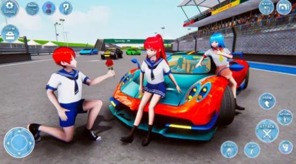 動漫高中女生3D模擬游戲中文版（Anim School Girl Simulator）截圖1