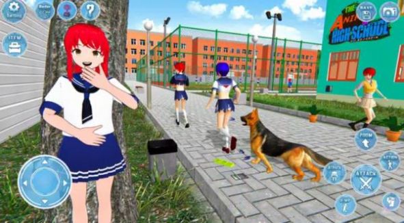 動漫高中女生3D模擬游戲中文版（Anim School Girl Simulator）截圖4