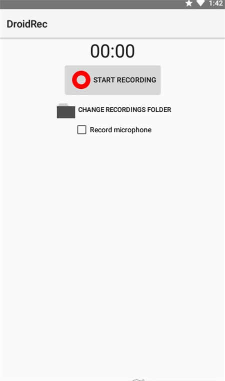 DroidRec錄音APP版截圖1