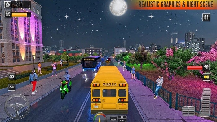 校車駕駛巴士游戲安卓版（School Bus Coach Simulator 3D）截圖4