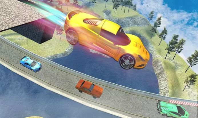 爬山特技競(jìng)賽游戲中文版（Mountain Climb Stunt Racing Game）截圖2