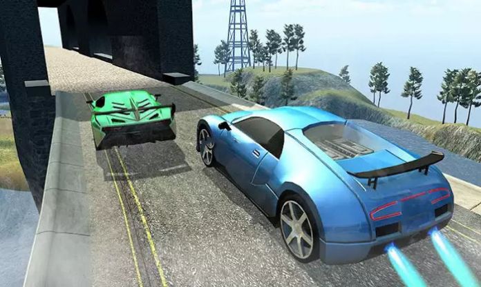 爬山特技競(jìng)賽游戲中文版（Mountain Climb Stunt Racing Game）截圖3