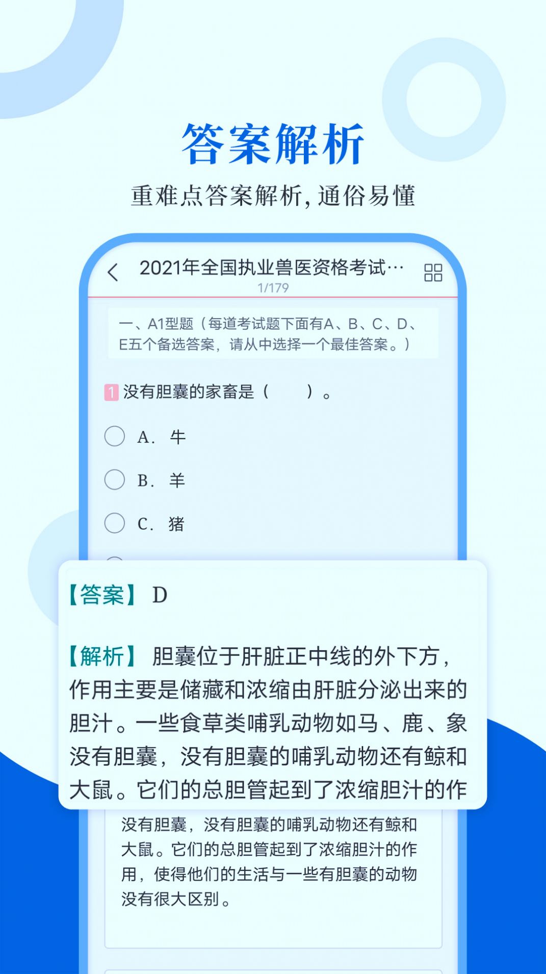 執(zhí)業(yè)獸醫(yī)圣題庫app手機版截圖1