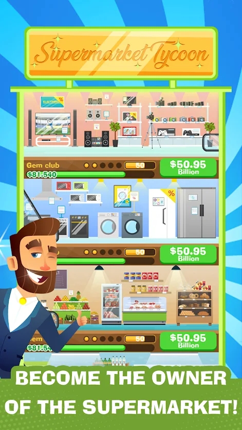 超市大師致富游戲中文版（Supermarket Master: Get Rich）截圖3