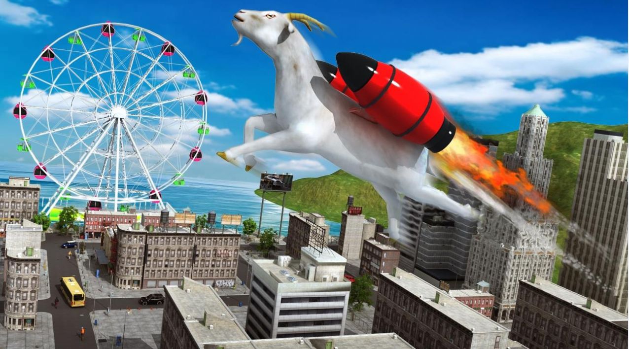 狂暴山羊城市大作戰(zhàn)游戲手機版截圖3