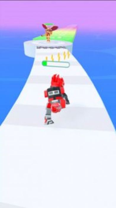 恐龍戰(zhàn)隊(duì)沖刺游戲中文版（Megazord Rush）截圖1