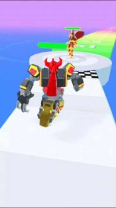 恐龍戰(zhàn)隊(duì)沖刺游戲中文版（Megazord Rush）截圖2