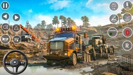 越野泥漿卡車駕駛游戲手機(jī)版（Offroad Mud Driving Truck Games）截圖4