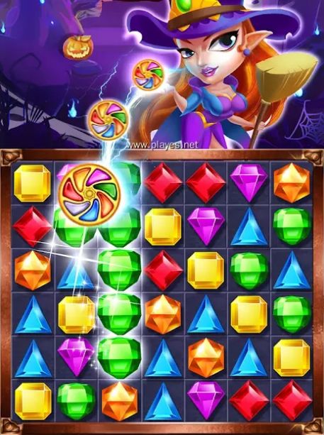 巫師寶石消除游戲安卓版（Magic Witch Jewels Star）截圖3