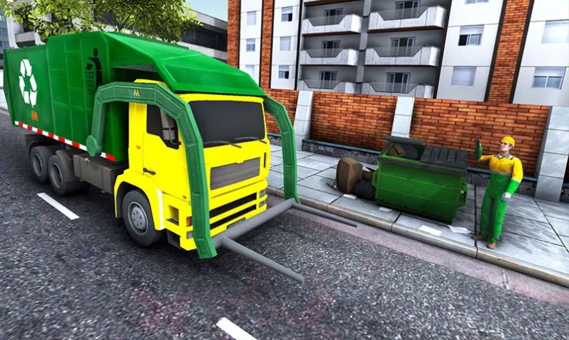 垃圾車真實(shí)駕駛模擬器游戲版截圖1