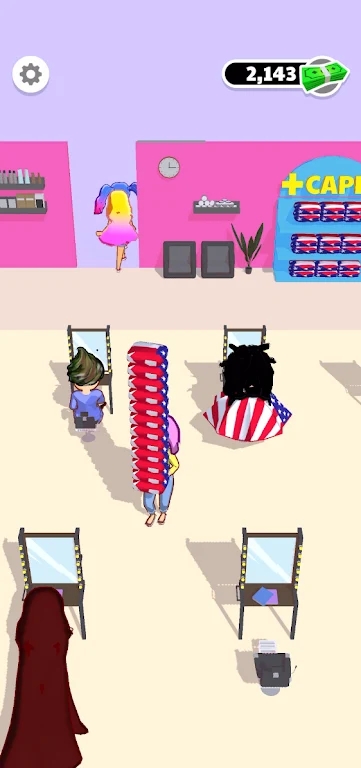 放置美發(fā)沙龍游戲版（Idle Hair Salon）截圖2