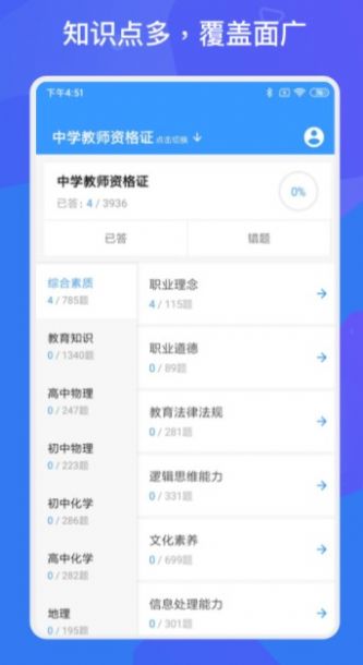 教師招聘資格證多練題庫(kù)app手機(jī)版截圖4