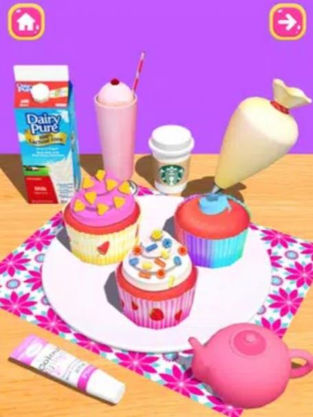 DIY美食蛋糕游戲手機(jī)版（CakeGames DIYFoodGames3D）截圖1