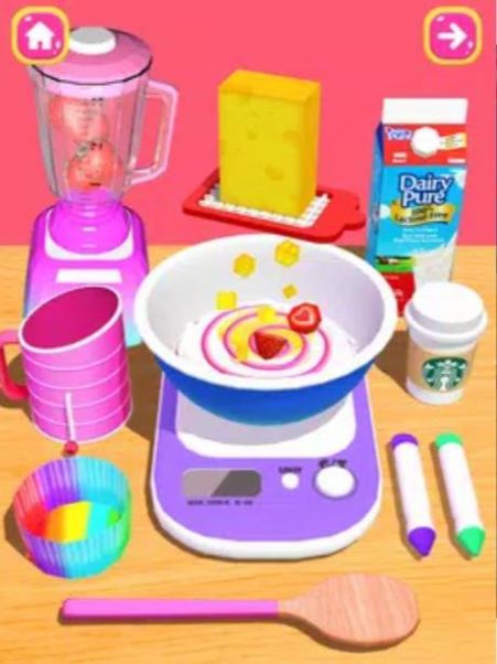 DIY美食蛋糕游戲手機(jī)版（CakeGames DIYFoodGames3D）截圖2