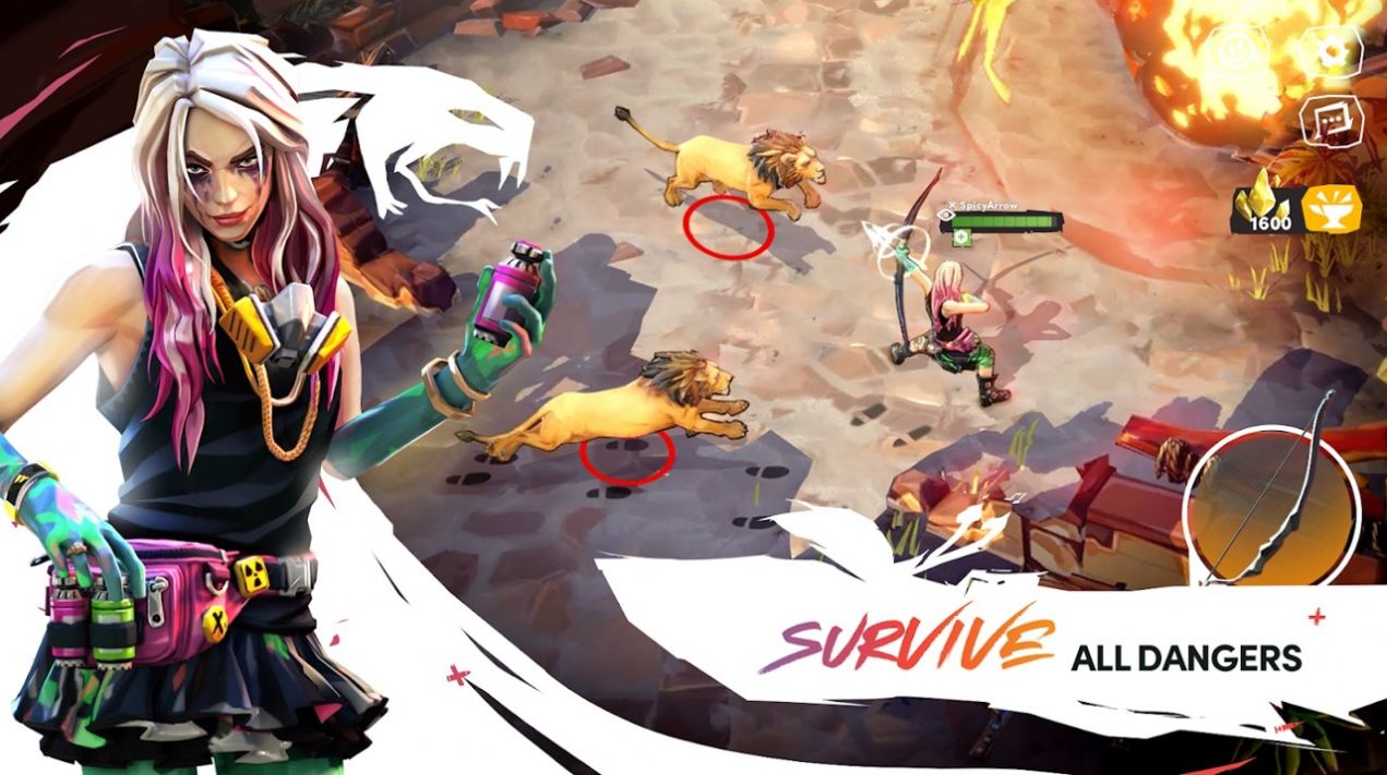 野生競(jìng)技場(chǎng)幸存者手游中文版（Wild Arena Survivors）截圖3