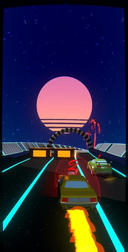 复古极速3D游戏版（Hyper Racing Retro Speed 3D）截图2: