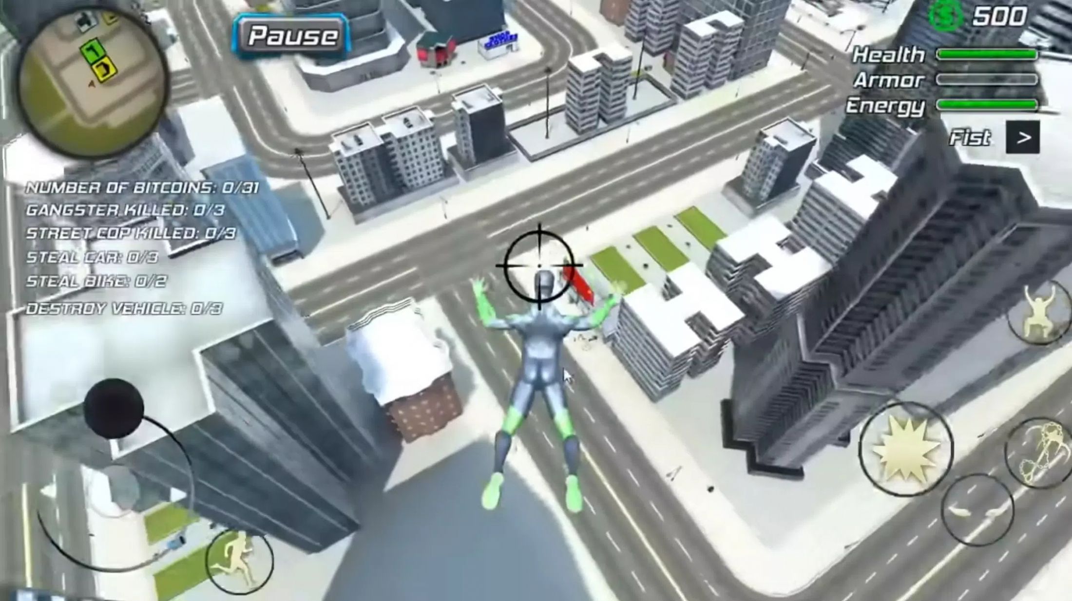 蜘蛛破壞城市模擬器游戲中文版（Spider Rope Flying Hero）截圖1