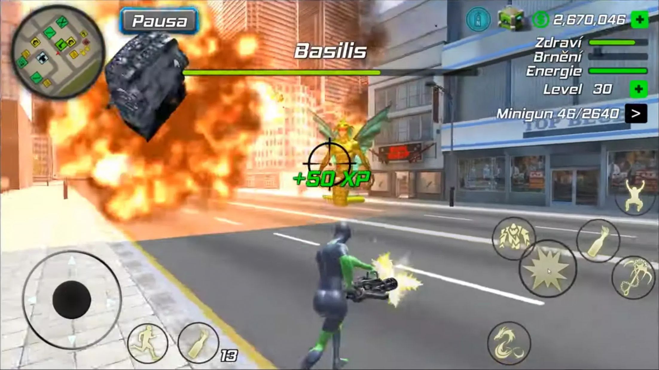 蜘蛛破壞城市模擬器游戲中文版（Spider Rope Flying Hero）截圖4