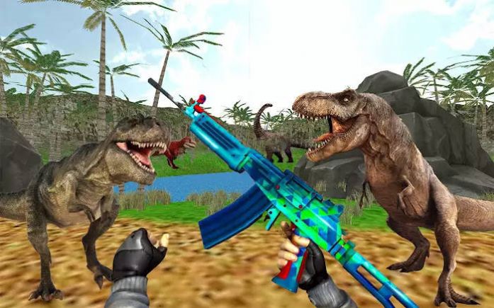 恐龍獵人射手3D游戲安卓版（Dinosaur Hunter 3D Shooter）截圖1