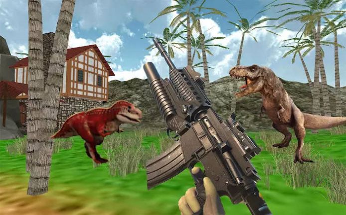 恐龍獵人射手3D游戲安卓版（Dinosaur Hunter 3D Shooter）截圖2