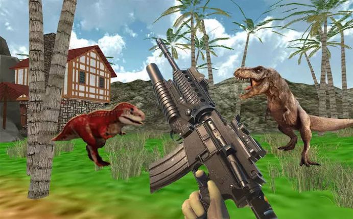 恐龍獵人射手3D游戲安卓版（Dinosaur Hunter 3D Shooter）截圖3
