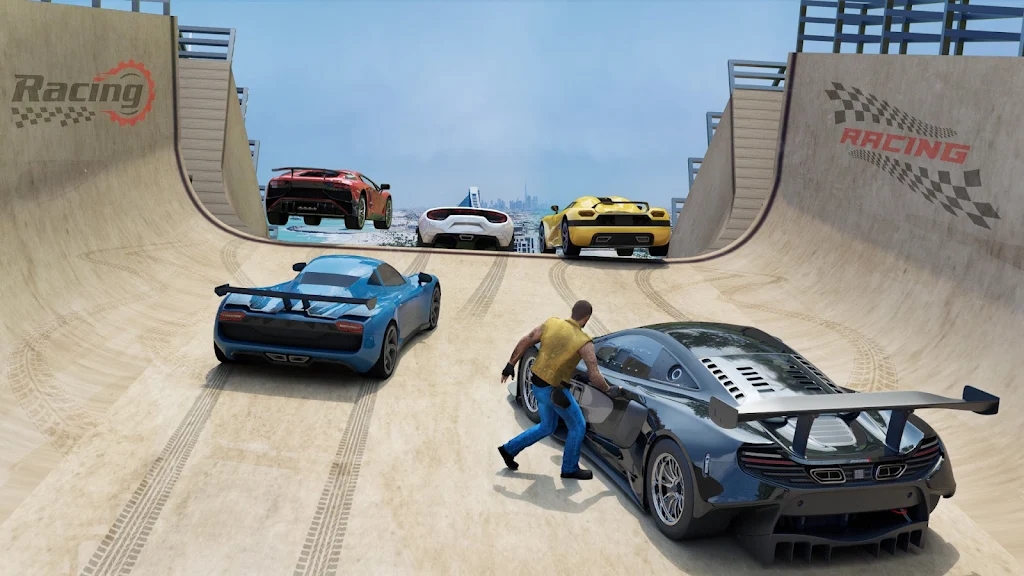 超級(jí)汽車特技比賽3D游戲版截圖3