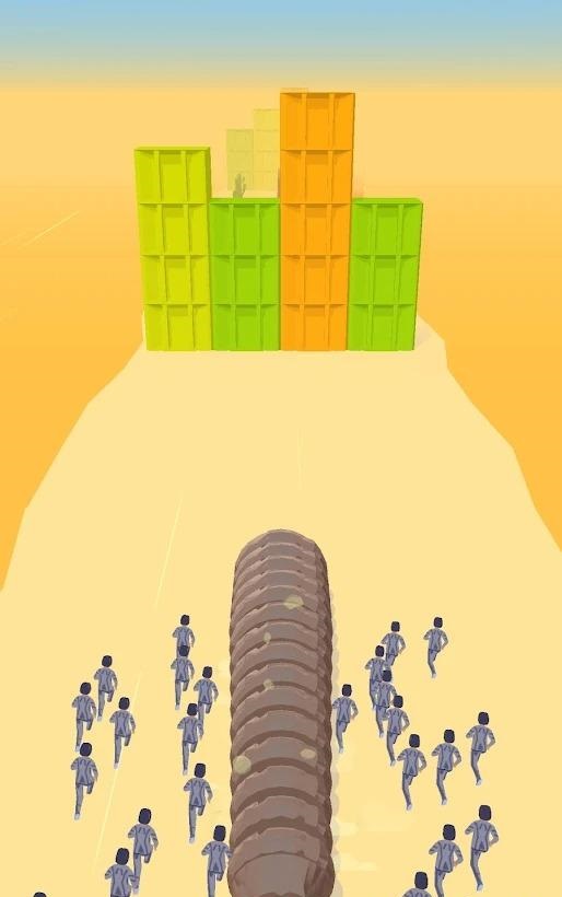 沙蟲(chóng)障礙跑游戲安卓版（Dune Worm）截圖1