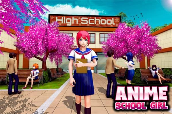 女生高中校園生活游戲中文版最新版（Anime Girls School Simulator）截圖3