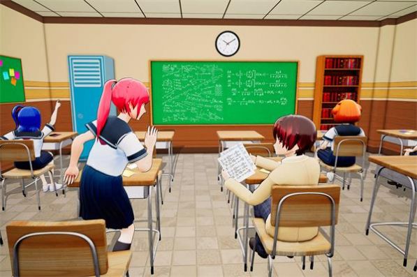 女生高中校園生活游戲中文版最新版（Anime Girls School Simulator）截圖4