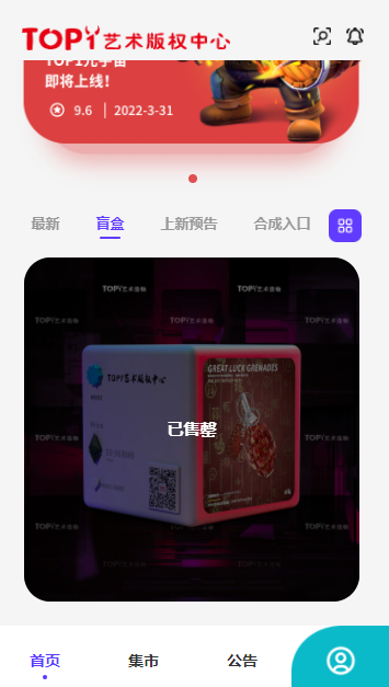 top1數(shù)字藝術(shù)藏品電商平臺(tái)app最新版截圖1