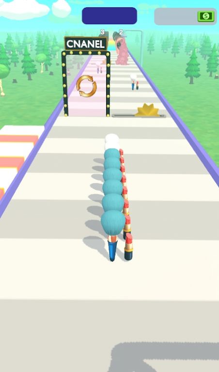 化妝刷沖刺游戲安卓版（Makeup Run Game）截圖3