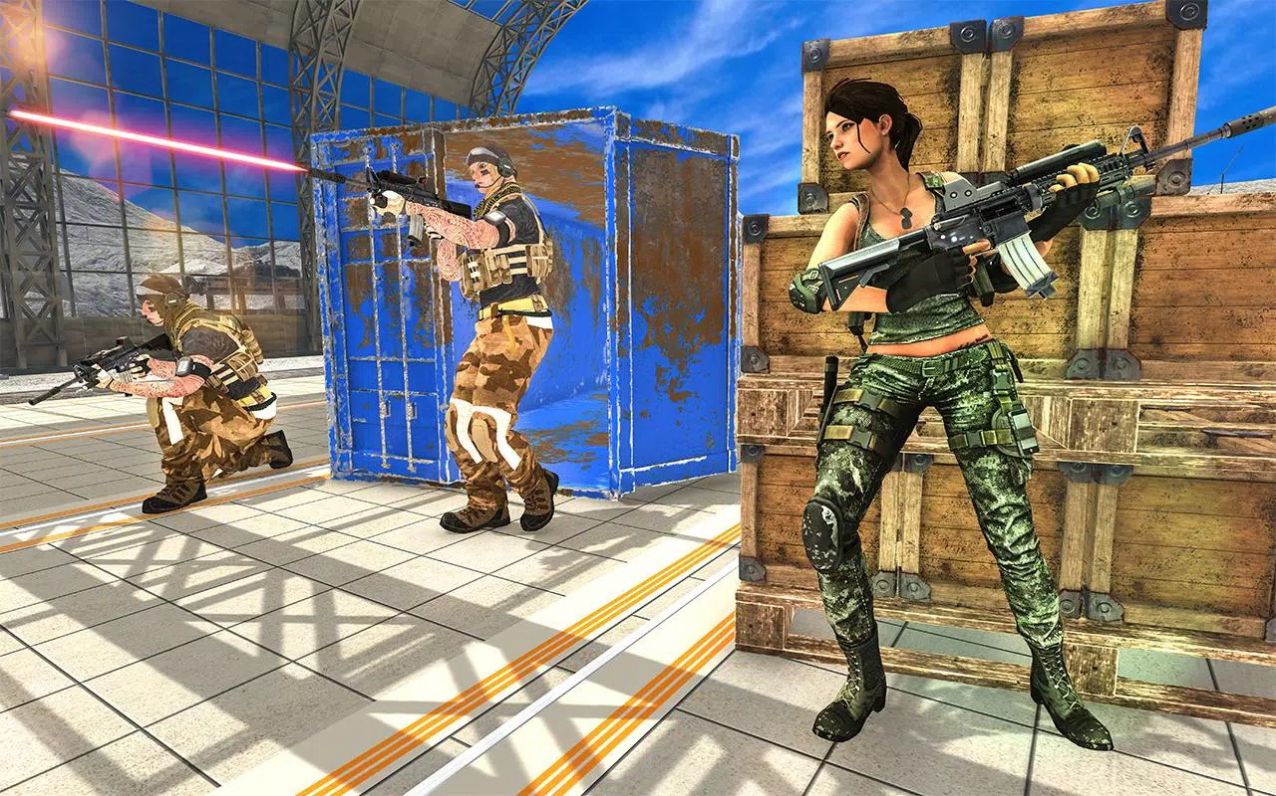 突擊戰(zhàn)爭模擬器游戲中文手機(jī)版（Anti Terrorism Commando Shooter ）截圖4