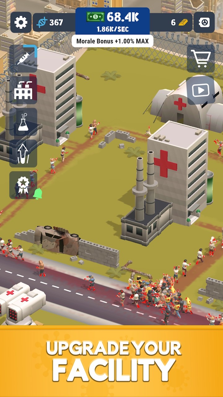 僵尸公司治愈部落游戲中文版（Zombie Corp）截圖3
