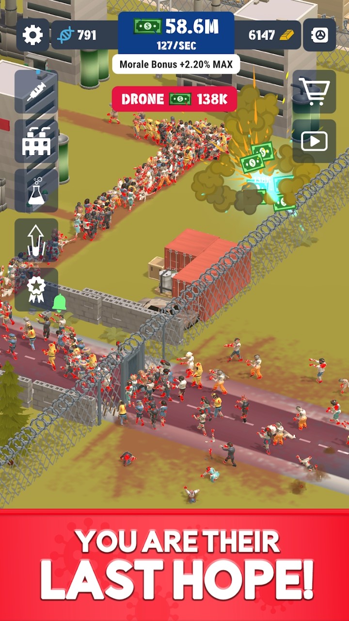 僵尸公司治愈部落游戲中文版（Zombie Corp）截圖1