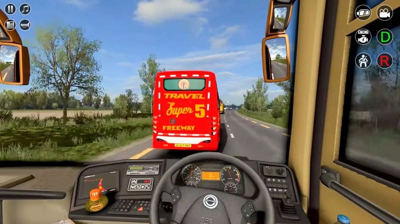 真实客车驾驶模拟器游戏中文手机版（Coach Bus Driving Simulator 3d）截图4: