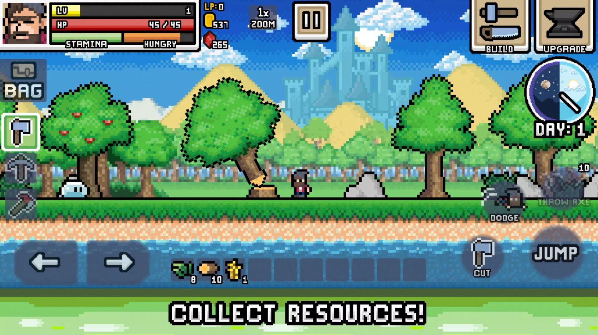 像素生存模擬器游戲中文手機(jī)版（Ultra Pixel Survive）截圖3
