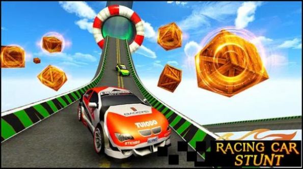 賽車特技超級坡道游戲版（Racing Car Stunts Mega Ramp）截圖1