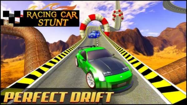 賽車特技超級坡道游戲版（Racing Car Stunts Mega Ramp）截圖3