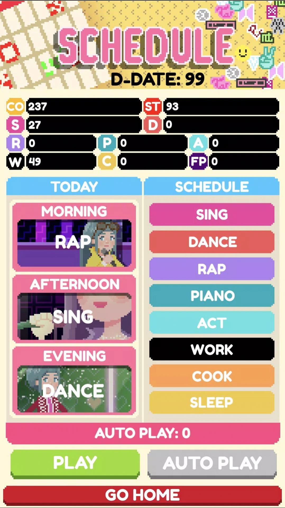 偶像活動模擬器游戲中文手機版（Kpop Idol Simulator）截圖1