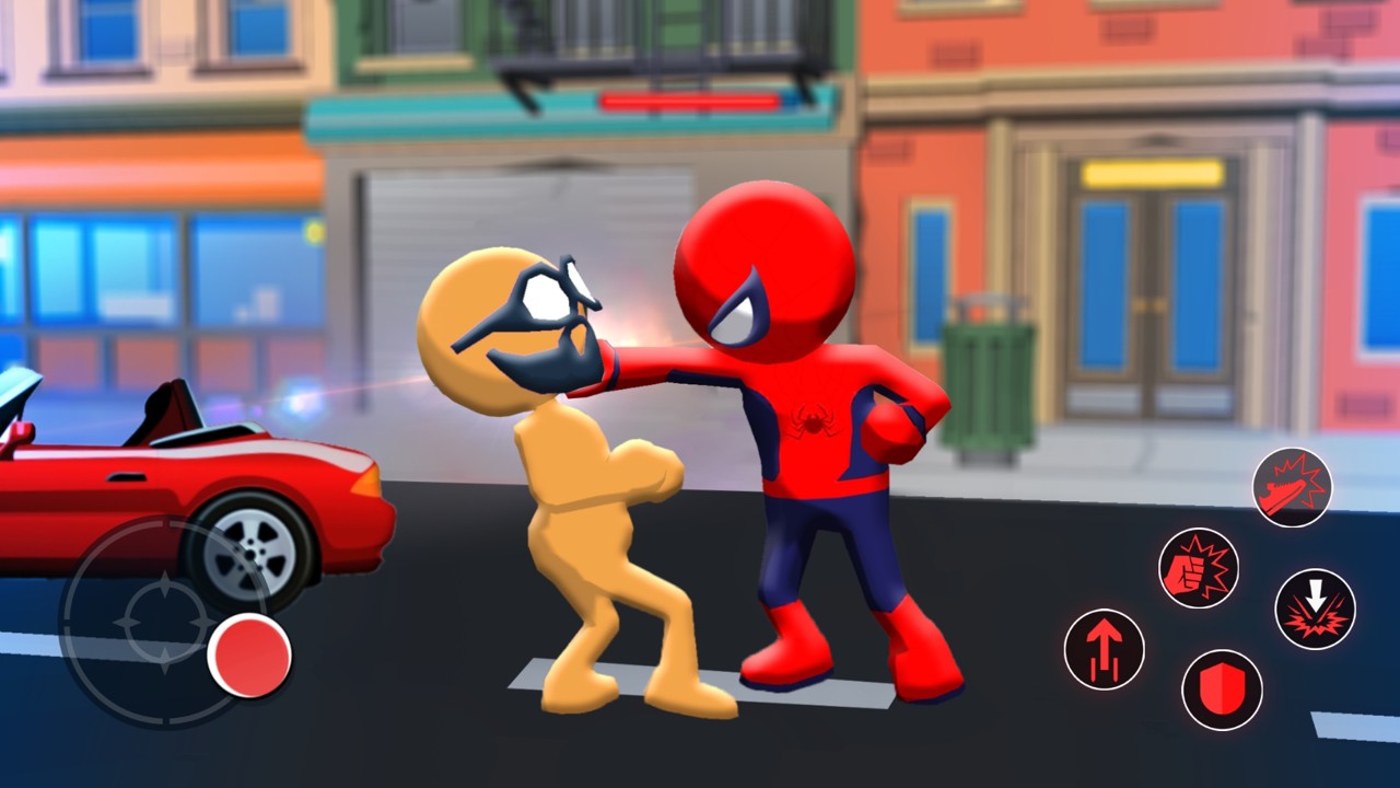 刺客战士蜘蛛英雄游戏安卓版（Spider Stickman Fighter: Superhero）截图3: